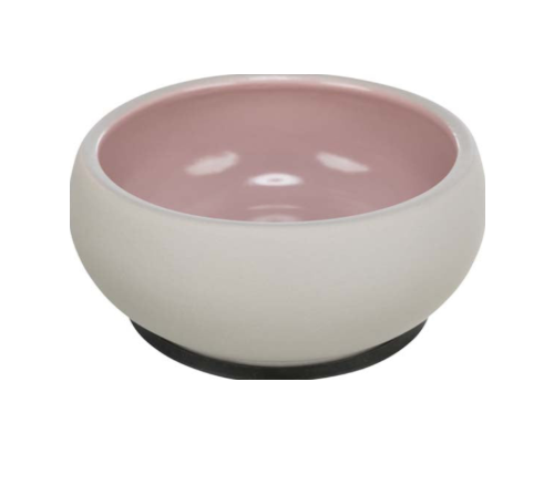 Trixie -  Skål, keramik/gummiring, 1 l/ø 17 cm