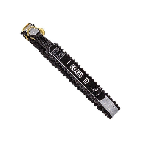 Alac - Katthalsband Svart med adressflik