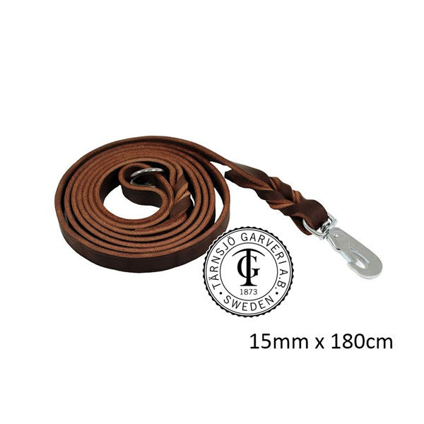 Alac - Koppel Läder Brunt 1.8m Bredd: 15-18 mm