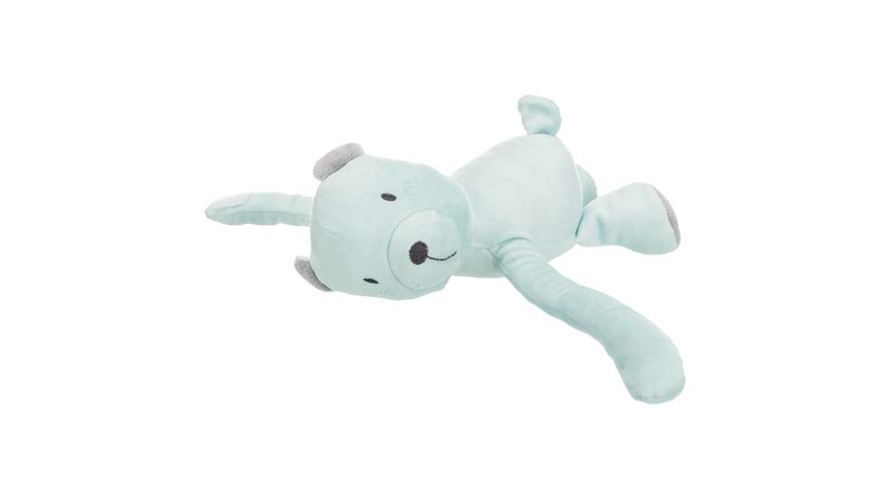 Trixie - Junior cuddly set filt/björn, plysch, 75 × 50 cm, Finns i två färger