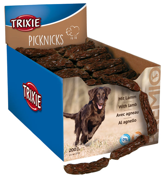 Trixie PREMIO tuggsalami, 8 cm, lamm, expo. Pris per styck