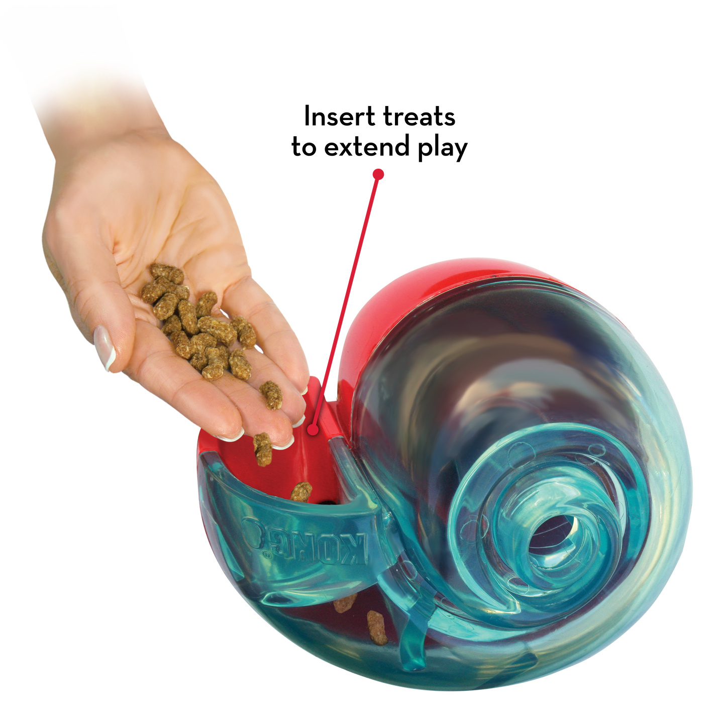 KONG - Shell Aktiveringsleksak Reward Blå S