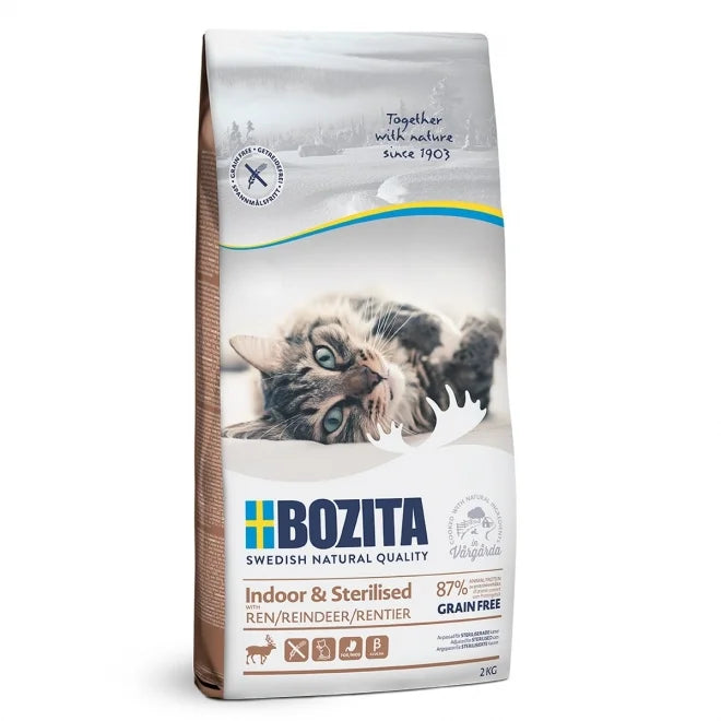 Bozita - Katt Indoor & Sterilised Grain Free Reindeer