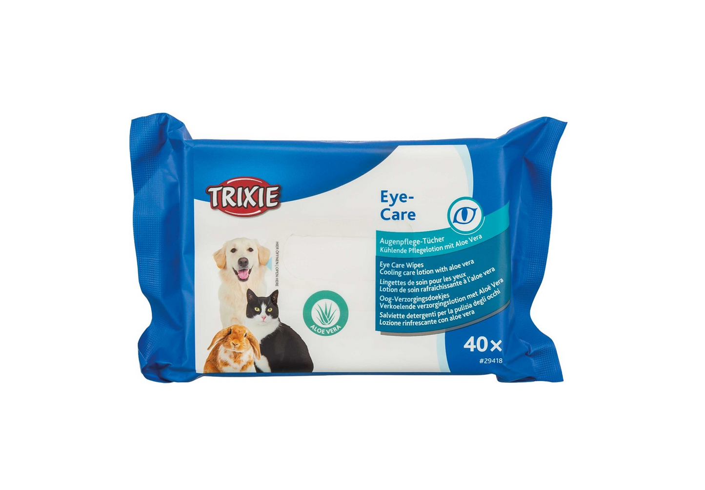 Trixie - Ögonservetter, 40 st.