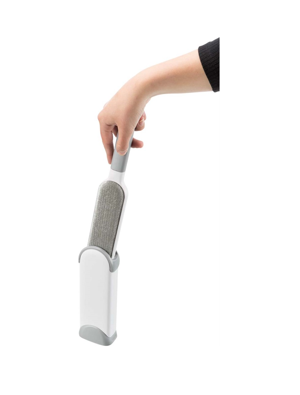 Trixie - Kläd och textilborste med rensstation, 33 cm, vit/grå