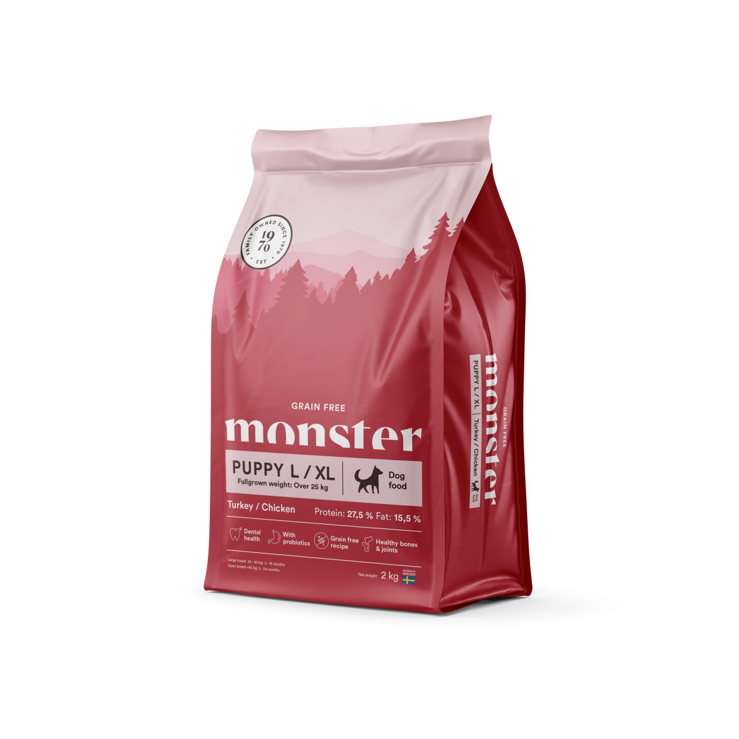 Monster - Puppy Grain Free Large & XL Kalkon & Kyckling