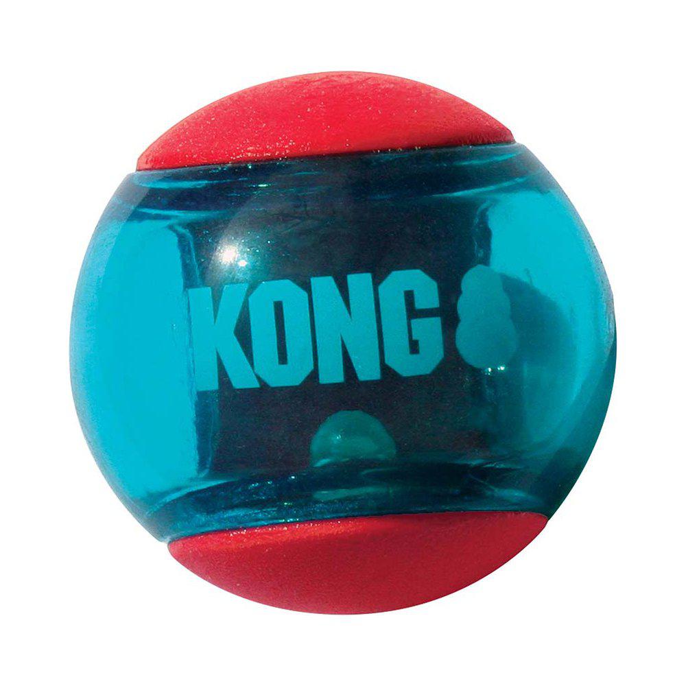KONG - Squeezz Action Ball Röd 3pack