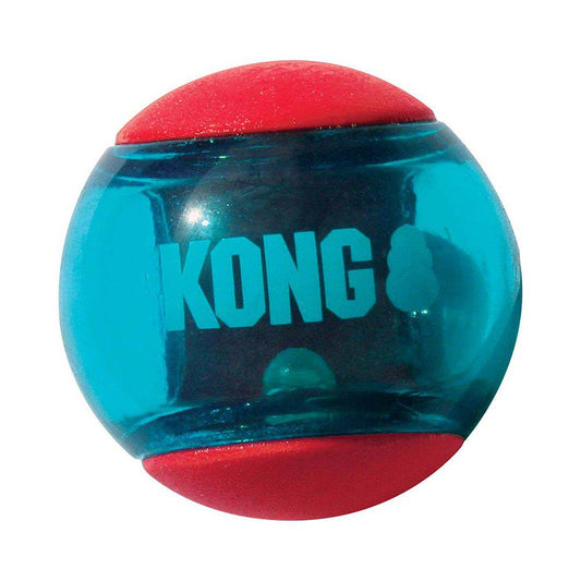 KONG - Squeezz Action Ball Röd 3pack