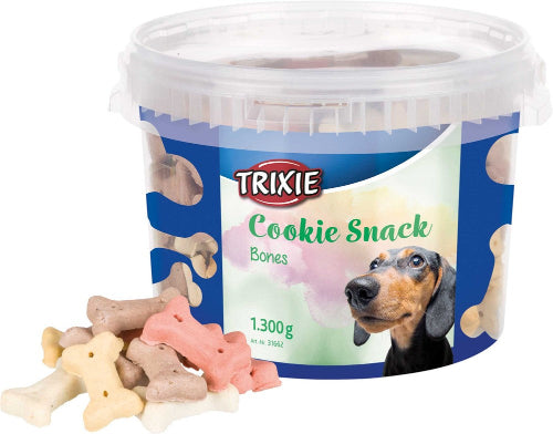 Trixie Hundkex, Cookie Snack Bones, 1,3 kg plasthink