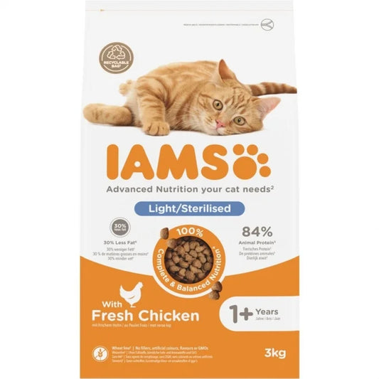 Iams for Vitality Cat Adult Light/Sterilised Chicken