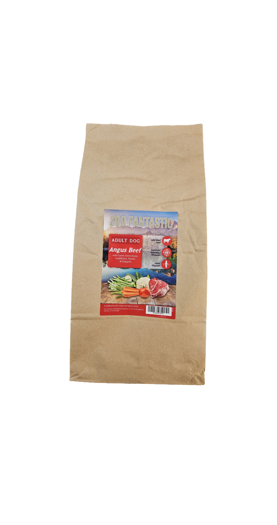 Zoo Fantastic - Hund - Grain free, Angus nötkött med sötpotatis & morot