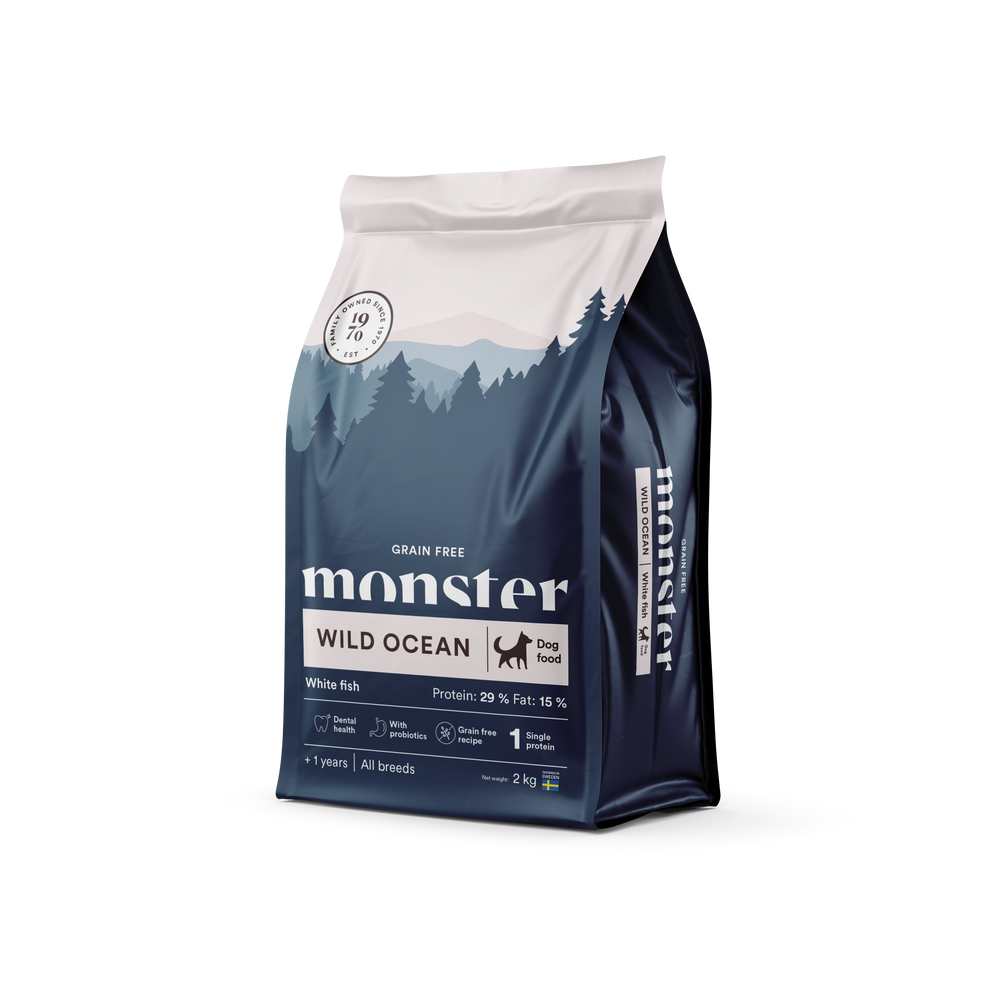 Monster - Dog Adult Grain Free Wild Ocean Vit Fisk