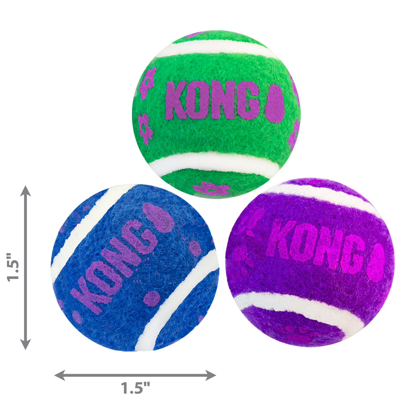 KONG - Cat Active Tennis Balls w/Bells