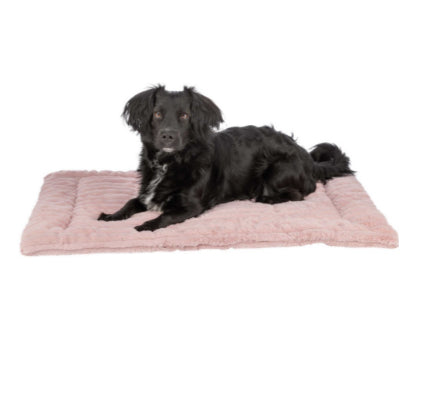 Trixie - Lonni liggmatta, manchester plysch, 50 x 35 cm, rosa
