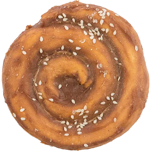Trixie - Fika Denta Fun "kanelbulle", anka, ø 9 cm, 70 g