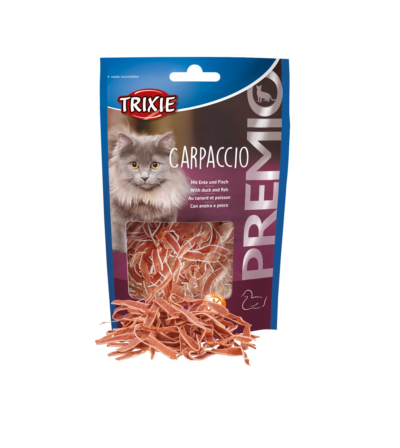 Trixie - PREMIO Carpaccio med anka och fisk, 20 g