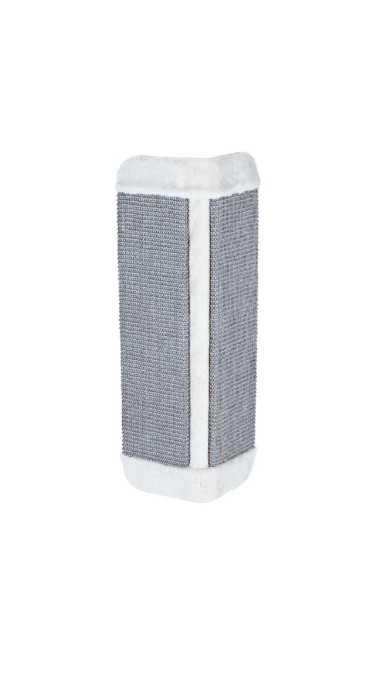 Trixie - Klösbräda hörn, 32 x 60 cm, sisal/plysch, Beige el. Grå
