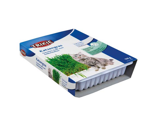 Trixie - Kattgräs med odlingslåda 100 g