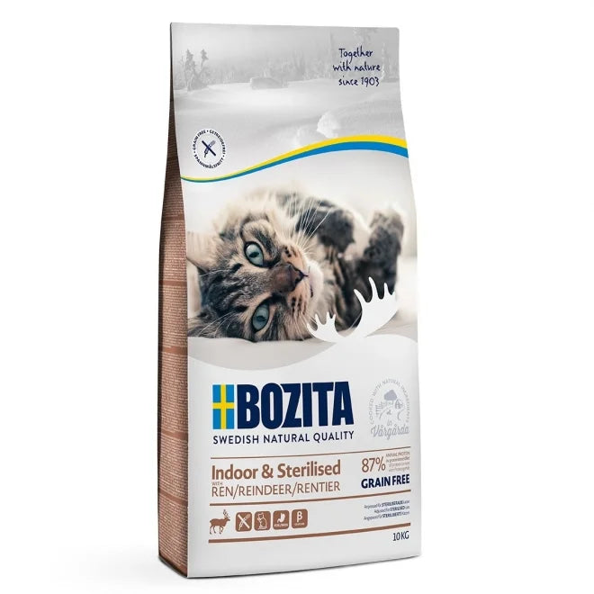 Bozita - Katt Indoor & Sterilised Grain Free Reindeer
