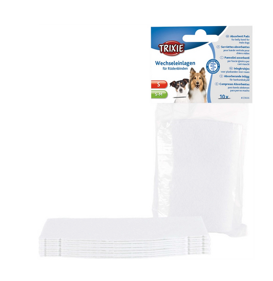Trixie - Hanhundsskydd, absorberande inlägg, S, S-M, 10 st.