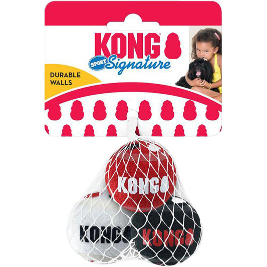 KONG - Signature Sportbollar XSmall & Small 3-pk
