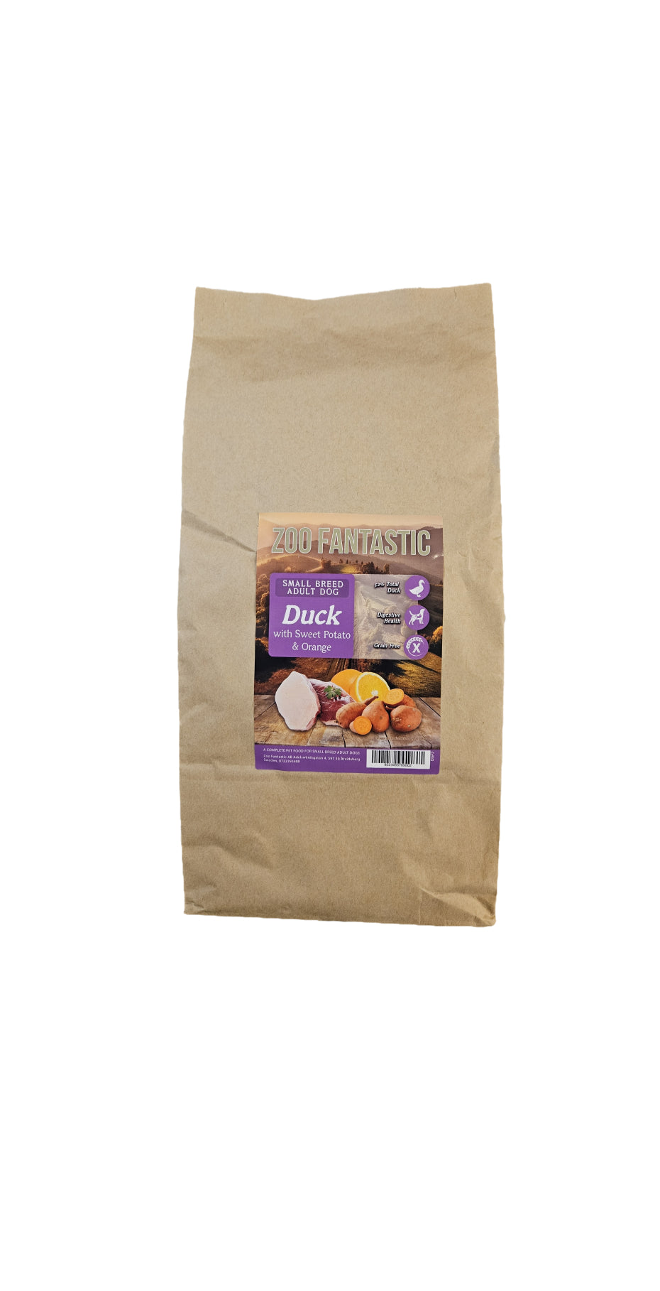 Zoo Fantastic - Hund - Grain free, Anka med sötpotatis & apelsin