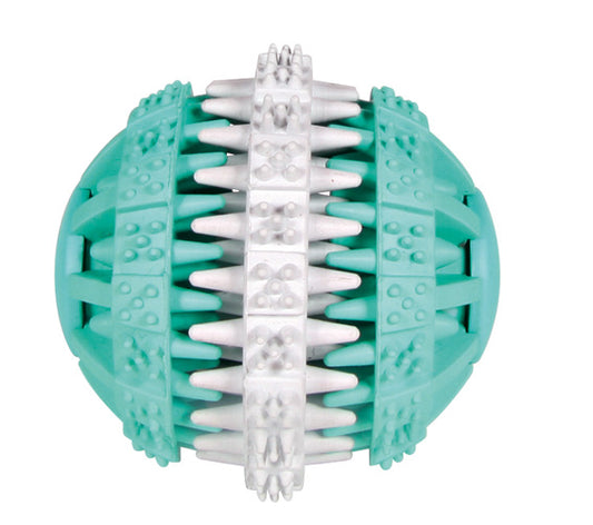 Trixie - Denta Fun, boll m mintsmak, naturgummi, ø 6 cm