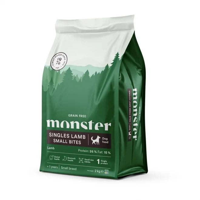 Monster - Dog Adult Grain Free Singles Lamm Small Bites