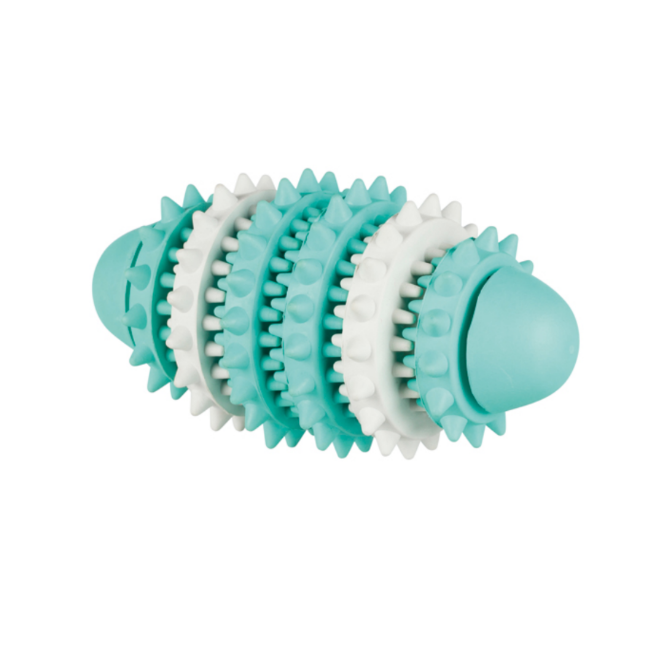 Trixie - Denta Fun, rugbyboll, naturgummi,15 cm