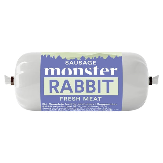Monster Dog Sausage Rabbit finns som 80g & 400g