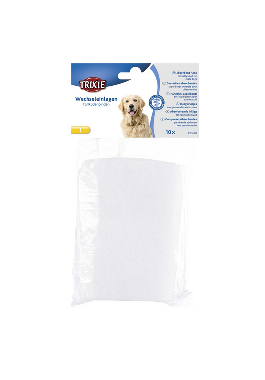 Trixie - Hanhundsskydd, absorberande inlägg, L, 10 st.