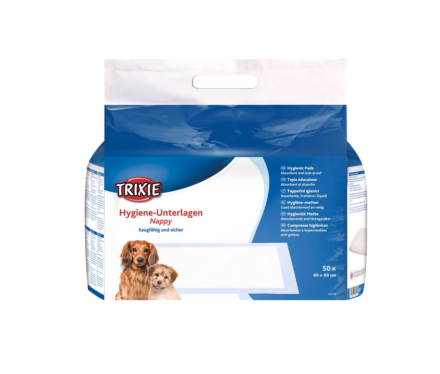 Trixie - Valpmatta Houstrainer, 60 × 60 cm, 50-pack