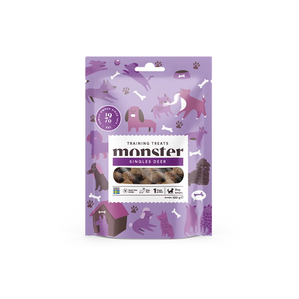 Monster Dog Training Treats Singles Deer