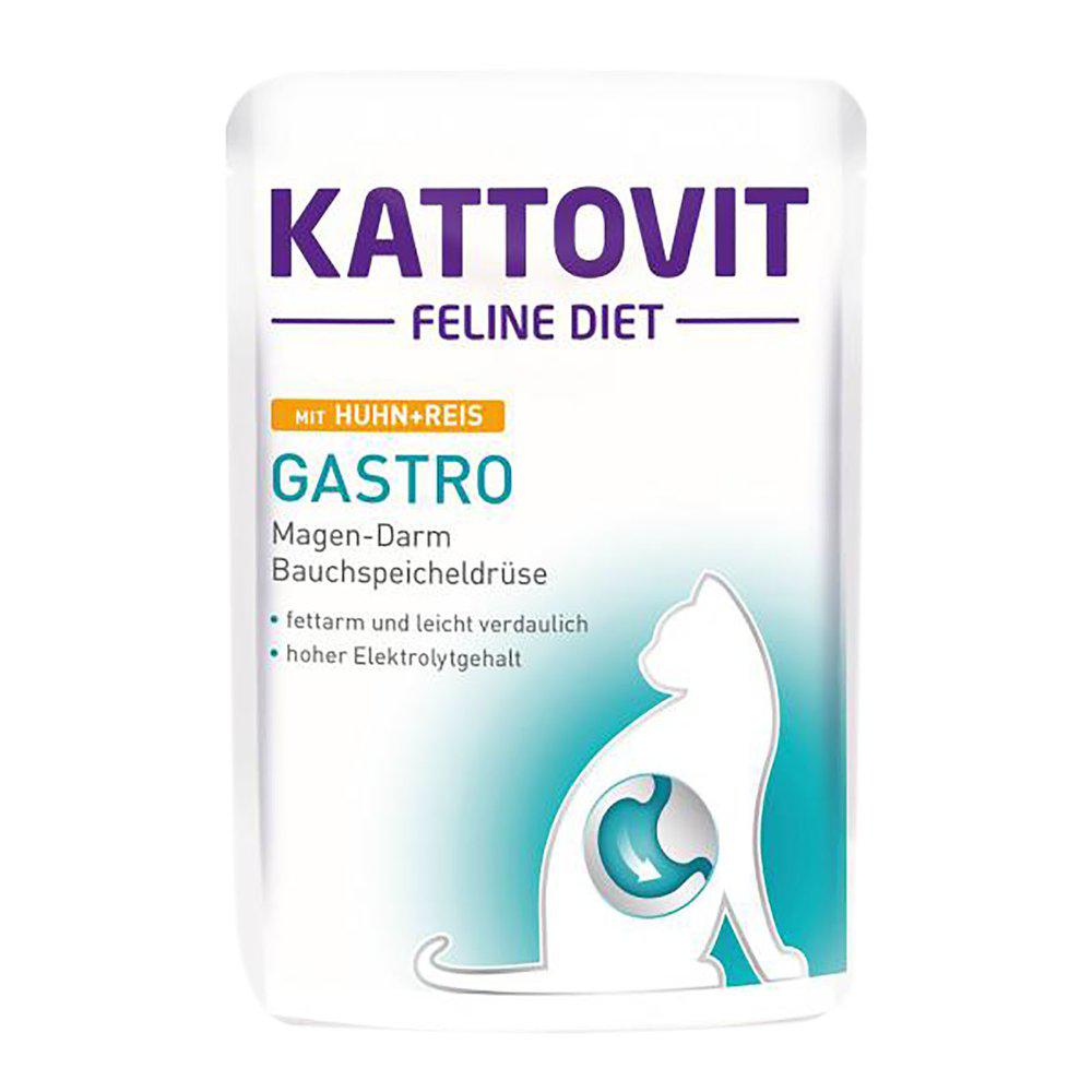 Kattovit - Feline Gastro Pouch, Kyckling m. Ris 85 g