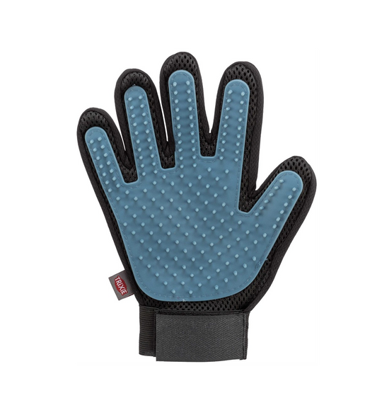Trixie - Pälsvårdshandske, höger, 16x24 cm, blå