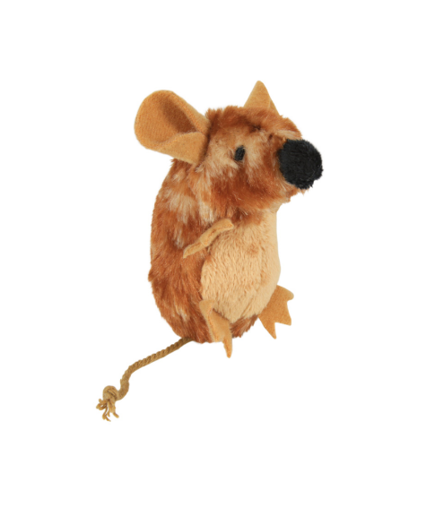 Trixie - Kattleksak plyschmus med microchipljud, 8cm