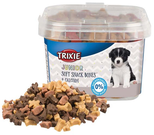 Trixie Junior Soft Snack Bones med kalcium, 140 g plasthink