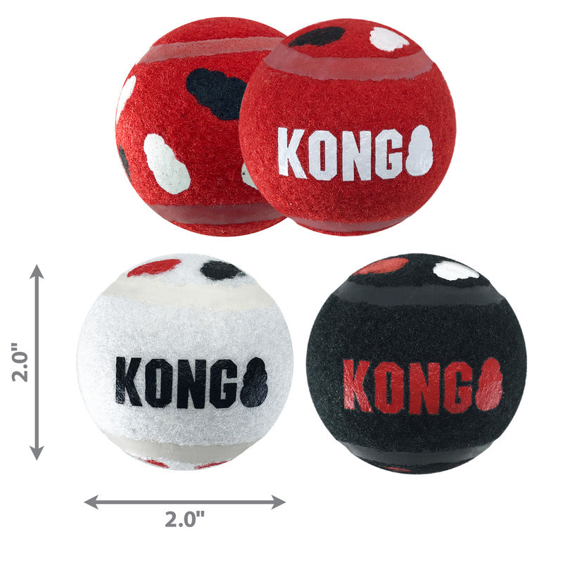 KONG - Signature Sportbollar XSmall & Small 3-pk