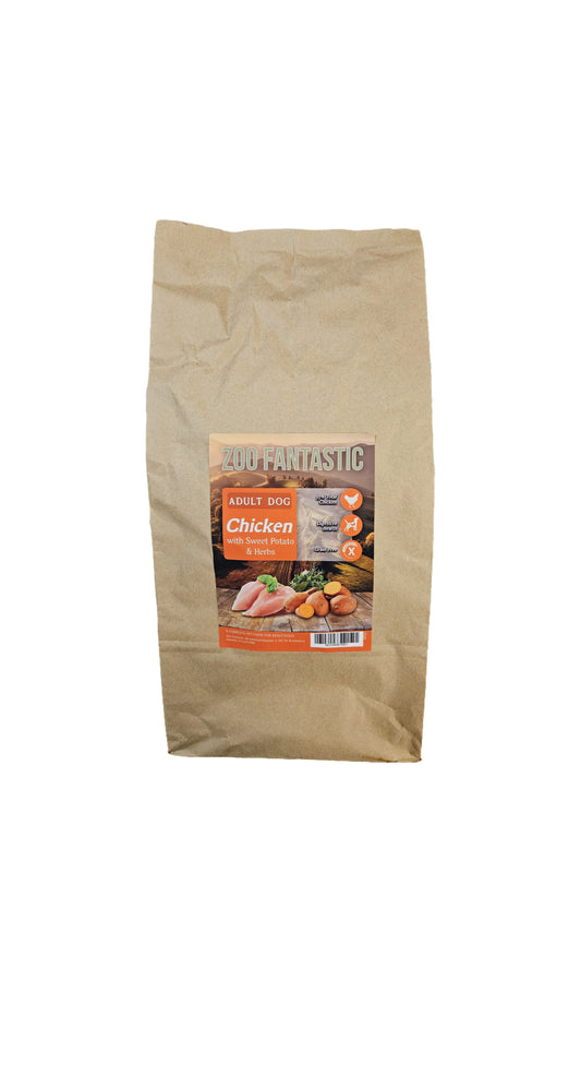 Zoo Fantastic - Hund - Grain free, Kyckling med sötpotatis & örter