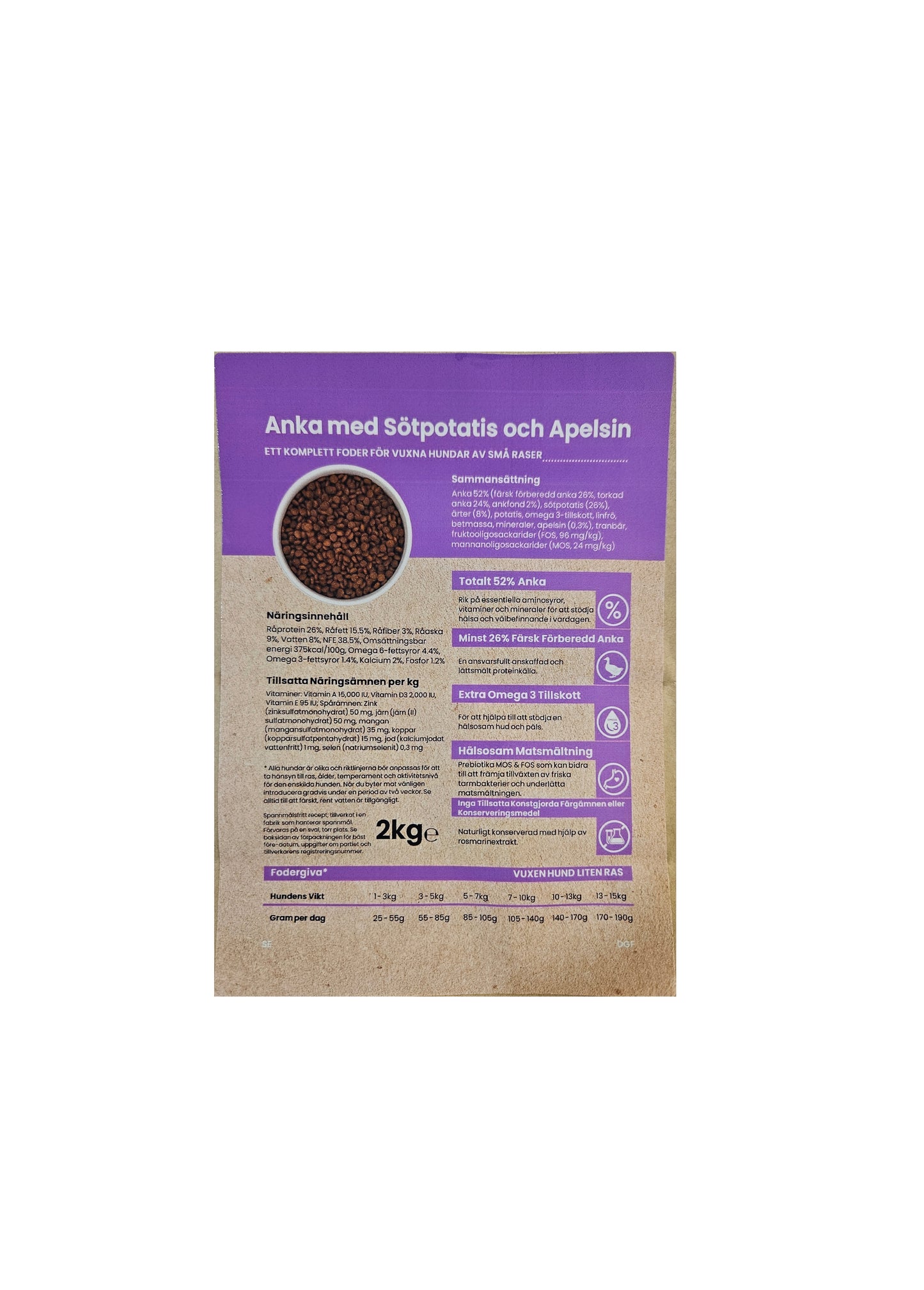 Zoo Fantastic - Hund - Grain free, Anka med sötpotatis & apelsin