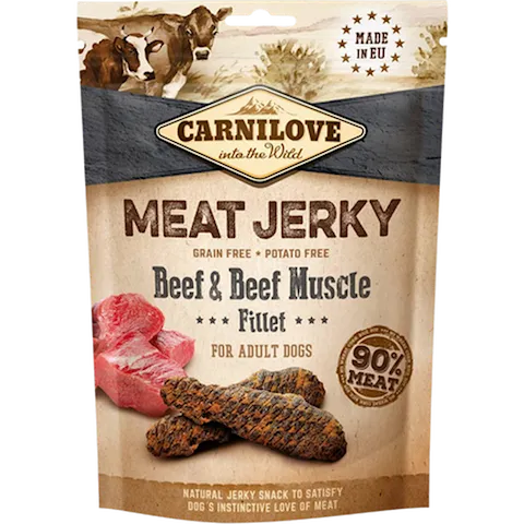 Carnilove Meat Jerky Snack Beef & Beef Muscle Fillet