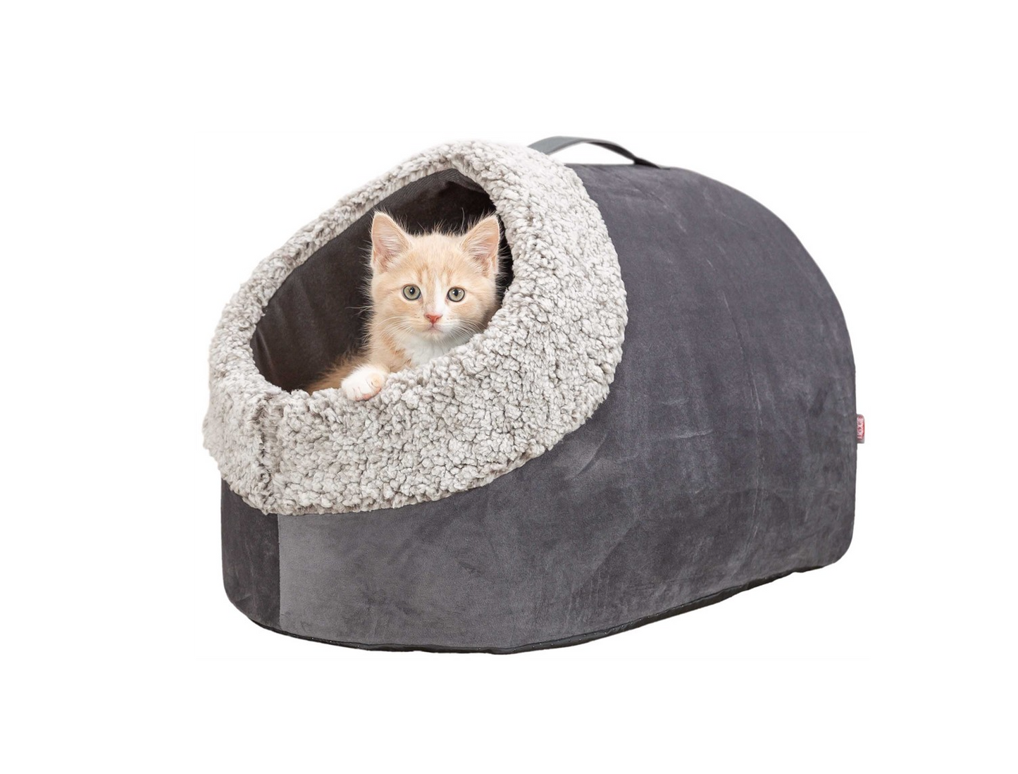 Trixie - Calida Igloo värmereflekterande, 50 x 30 x 35 cm, grå/vit-svart