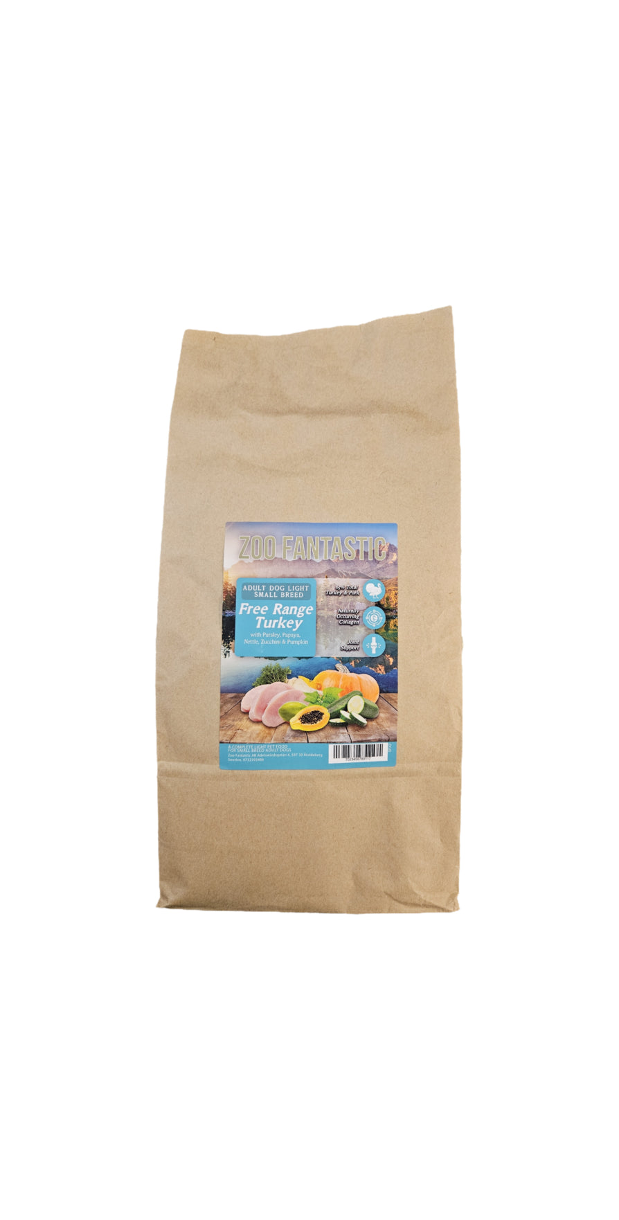 Zoo Fantastic - Hund -Frigående Kalkon, Light, Small Breed