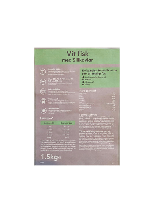 Zoo Fantastic - Katt Vuxen steriliserad - Vit fisk med Sillkaviar