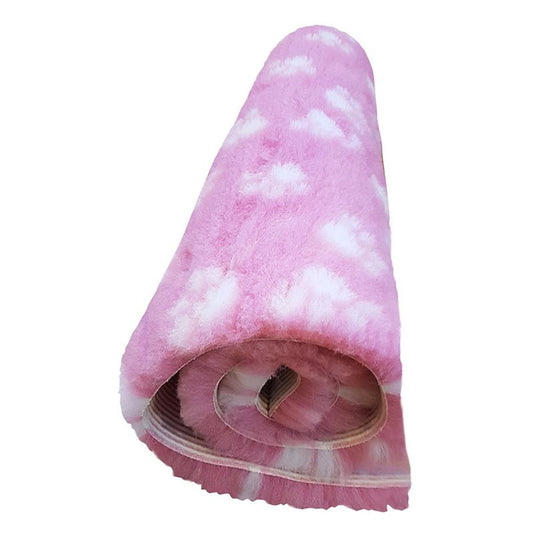 Lupus - HundFäll rosa vita tassar 75x75 cm