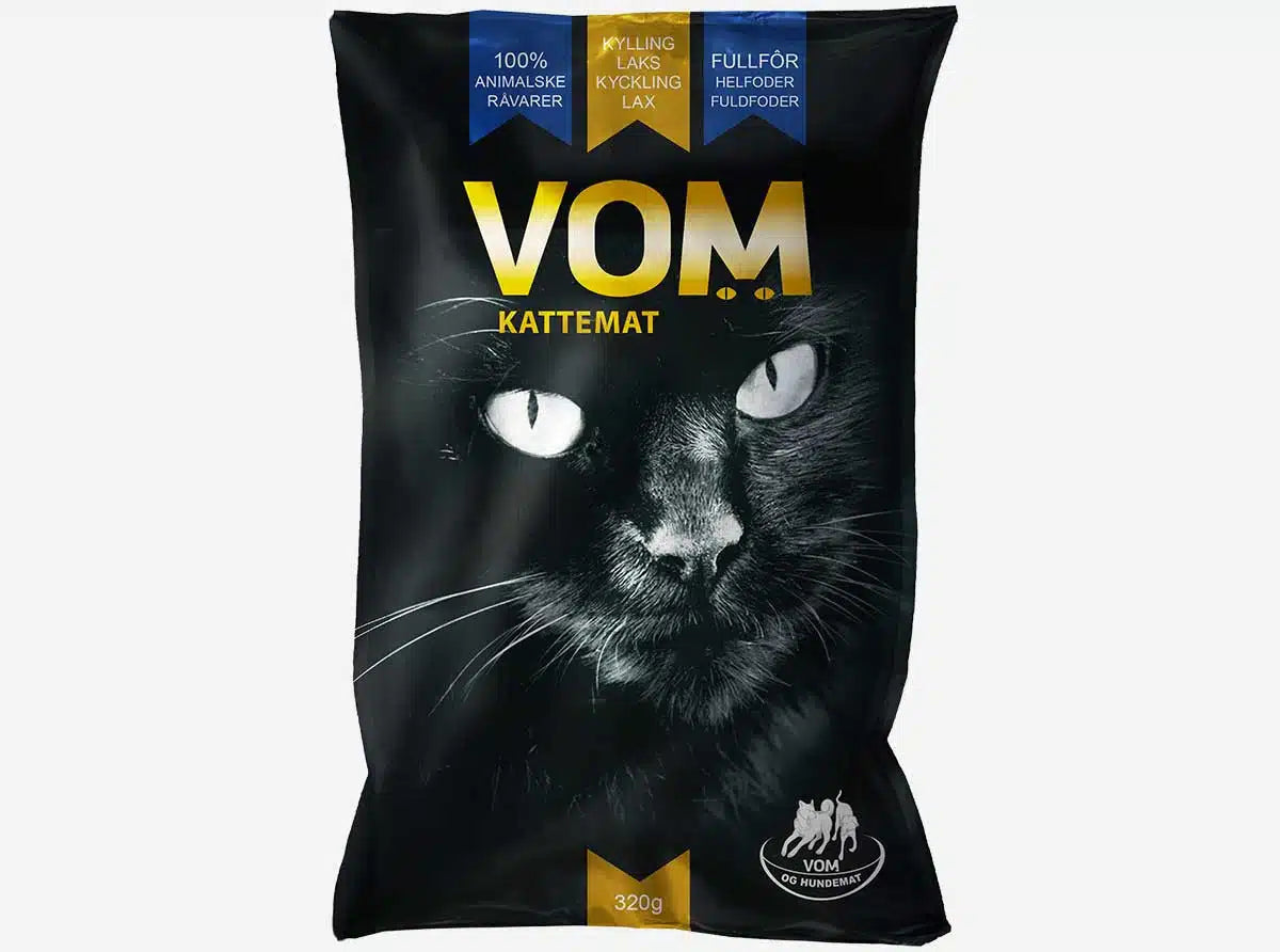 VOM - KATTEMAT, kyckling lax köttbullar 320 g
