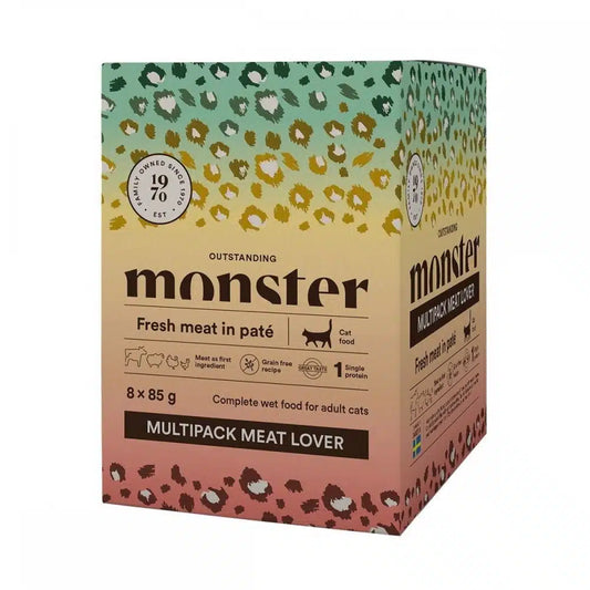 Monster Cat Adult Multipack Meat Lover 8x85 g