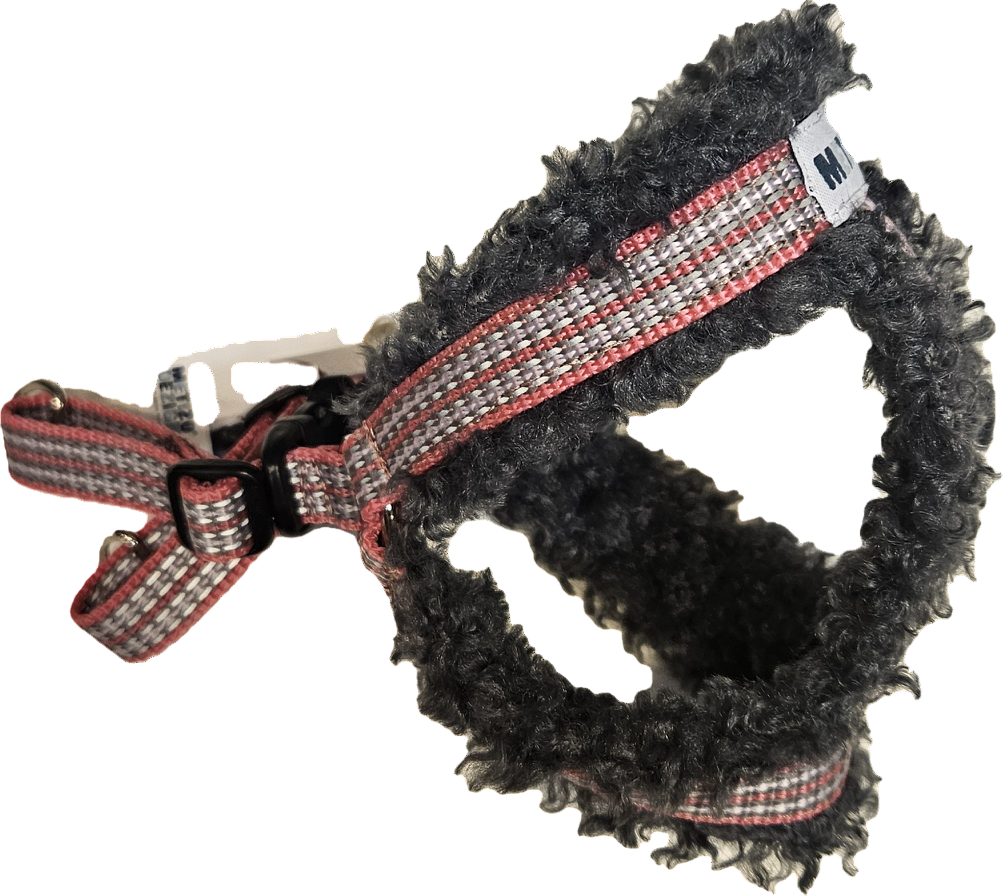 Metizo - MetizoEazy, Sele med knäppe &  foder av fårskinnsimitation, Rosa S-L